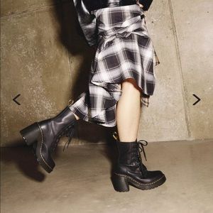 Dr Martens Chesney Flared Heel Lace-up Boot